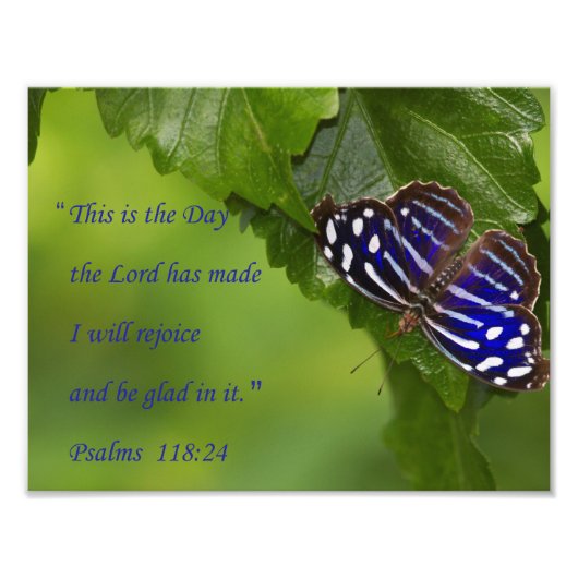 Psalms 118:24 foto afdruk (Voorkant)