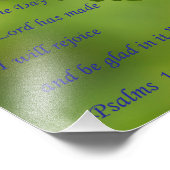 Psalms 118:24 foto afdruk (Hoek)
