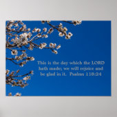 Psalms 118:24 poster (Voorkant)