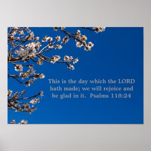 Psalms 118:24 poster (Voorkant)