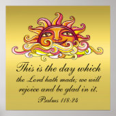 Psalms 118:24 poster (Voorkant)