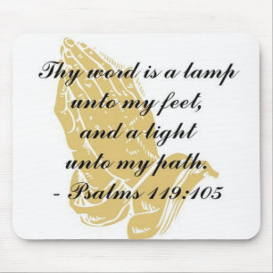 Psalms 119:105 Mousepad Muismat