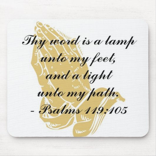 Psalms 119:105 Mousepad Muismat (Voorkant)