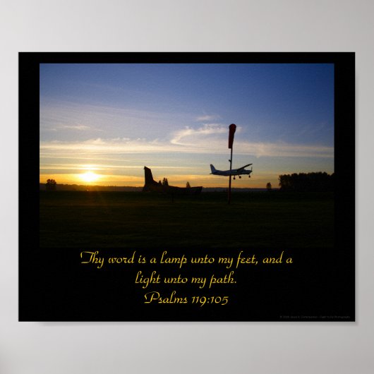 Psalms 119:105 poster (Voorkant)