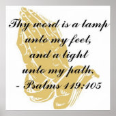 Psalms 119:105 Poster (Voorkant)