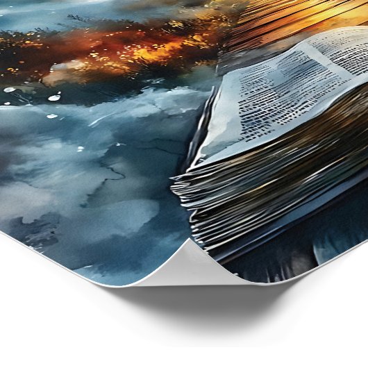 Psalms 119:105 Your word ia a Lamp Poster (Hoek)