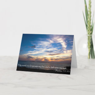 Psalms 119-briefkaart kaart