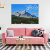 Psalms 121:1-3 canvas afdruk (Insitu (Woonkamer))