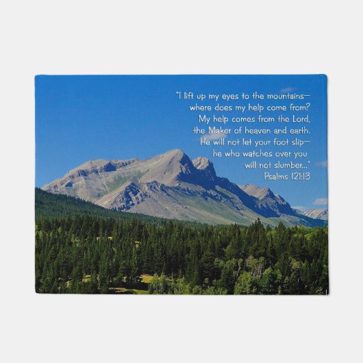 Psalms 121:1-3 deurmat (Voorkant)