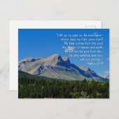 Psalms 121:1-3 Inspirerend Briefkaart (Voorkant / Achterkant)