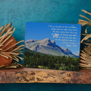 Psalms 121:1-3 Inspirerend Fotoplaat