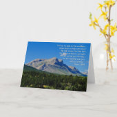 Psalms 121:1-3 Inspirerend Kaart (Gele Bloem)