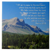 Psalms 121:1-3 Inspirerend Tegeltje (Voorkant)