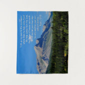 Psalms 121:1-3 Inspirerend Wandkleed (Voorkant)