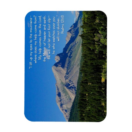 Psalms 121:1-3 magneet (Verticaal)