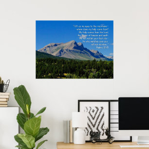 Psalms 121:1-3 poster