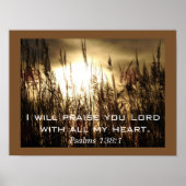 Psalms 138:1 _ Poster art (Voorkant)