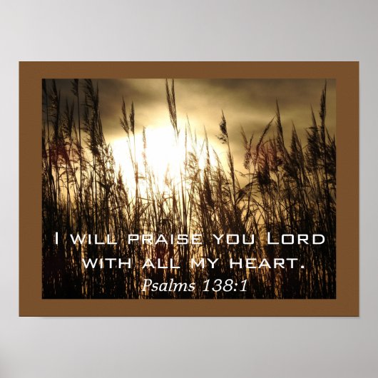Psalms 138:1 _ Poster art (Voorkant)