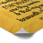 Psalms 139.14 Pagel, schitterend gemaakt Poster (Hoek)