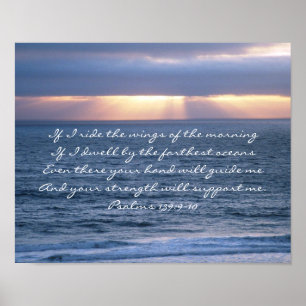 Psalms 139:9-10 poster
