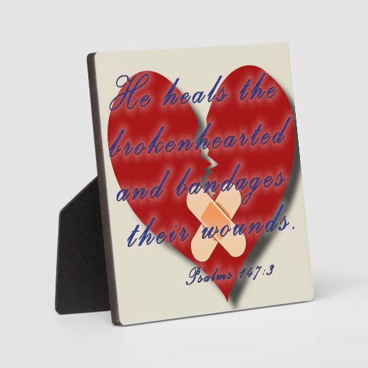 Psalms 147:3 fotoplaat (Voorkant)