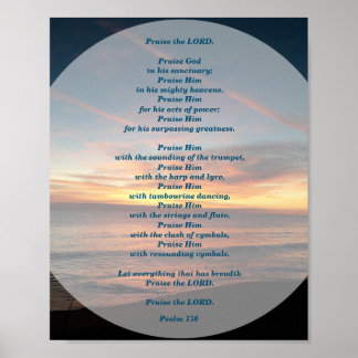 Psalms 150 Het LORD-Poster ophalen Poster