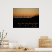 Psalms 18:28 Mijn God maakt mijn duisternis tot li Poster (Keuken)