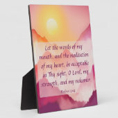 Psalms 19:14 Plaque Fotoplaat (Zijkant)