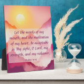 Psalms 19:14 Plaque Fotoplaat (Zijkant)