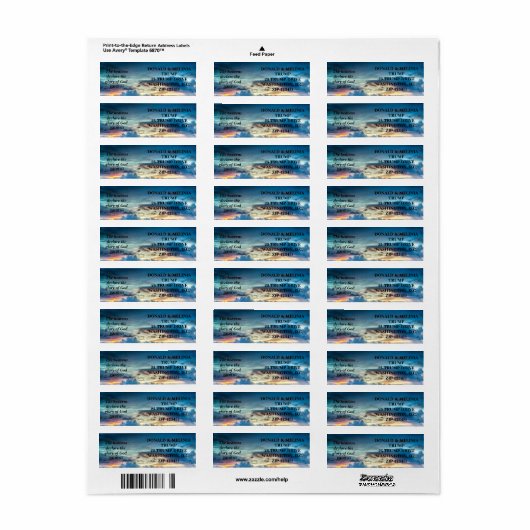 Psalms 19:1 etiket (Full Sheet)