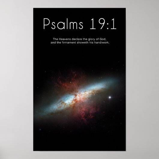 Psalms 19:1-Poster Poster (Voorkant)