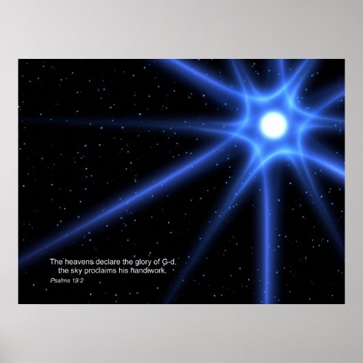 Psalms 19:2 poster (Voorkant)
