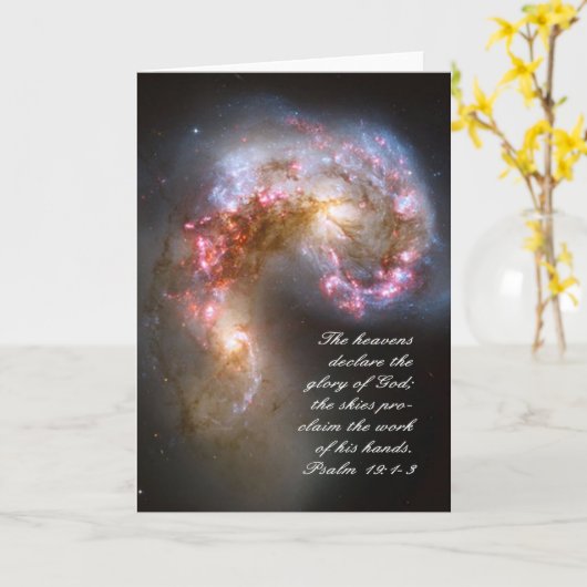 Psalms 19 Inspirerend Kaart (Gele Bloem)