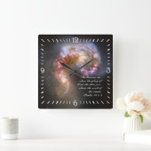 Psalms 19 Inspirerend Vierkante Klok (Huis)