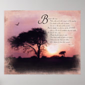 Psalms 1:1-3 Gezegeld is het man - Aanmoediging Poster (Voorkant)