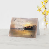 Psalms 1:1 Bible Verse Inspirational Gift Set Kaart (Gele Bloem)