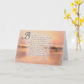 Psalms 1:1 Bible Verse Inspirational Kaart (Gele Bloem)