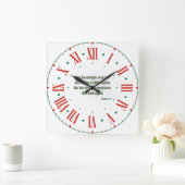 Psalms 1:2 KJV Bijbel Verse II Romeins Numeriek Vierkante Klok (Huis)