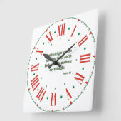 Psalms 1:2 KJV Bijbel Verse II Romeins Numeriek Vierkante Klok (Hoek)