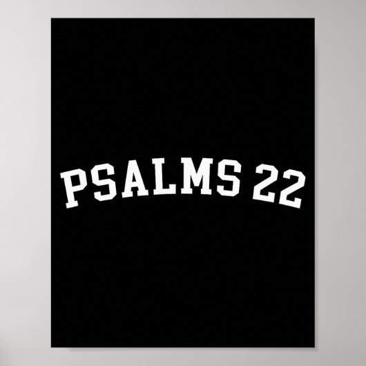 Psalms 22  poster (Voorkant)
