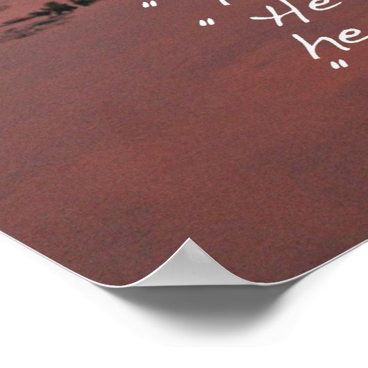 Psalms 23:1-3 het Poster van de Manuscript (Hoek)