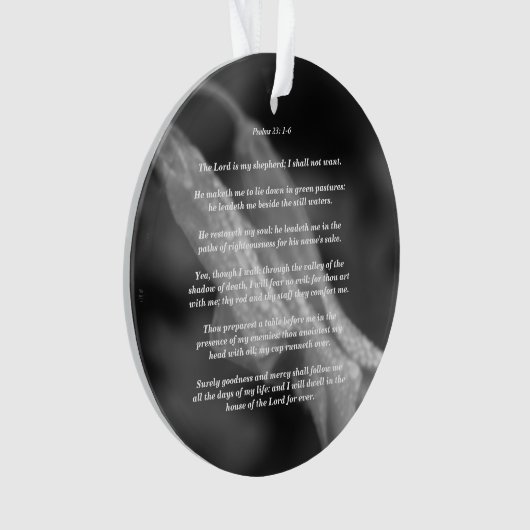 Psalms 23: 1-6 ornament (voorkant)