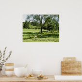 Psalms 23:1 poster (Keuken)