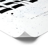 Psalms 23.3 - Hij herstelt mijn ziel, Calligrafie Poster (Hoek)