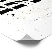 Psalms 23.3 - Hij herstelt mijn ziel, Calligrafie Poster (Hoek)