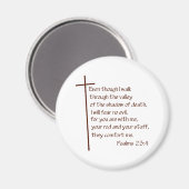 Psalms 23:4 magneet (Voorkant / Achterkant)