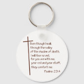 Psalms 23:4 sleutelhanger (Voorkant)