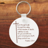 Psalms 23:4 sleutelhanger (Voorkant)