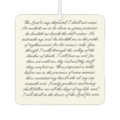 Psalms 23 - autoverfrisser luchtverfrisser (Voorkant)