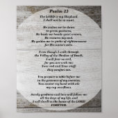 Psalms 23 De Heer is mijn Shepherd Poster (Voorkant)